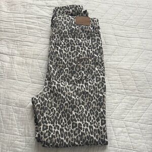 American Eagle Outfitters Leopard Print Skinny Jeans